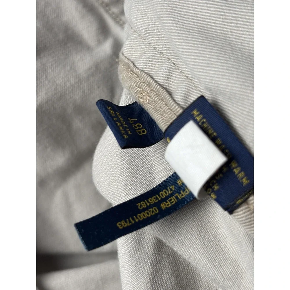 Polo Ralph Lauren Cargo Shorts Mens 48 Beige Classic Chino Casual Big & Tall